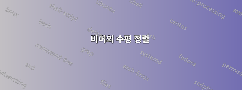 비머의 수평 정렬