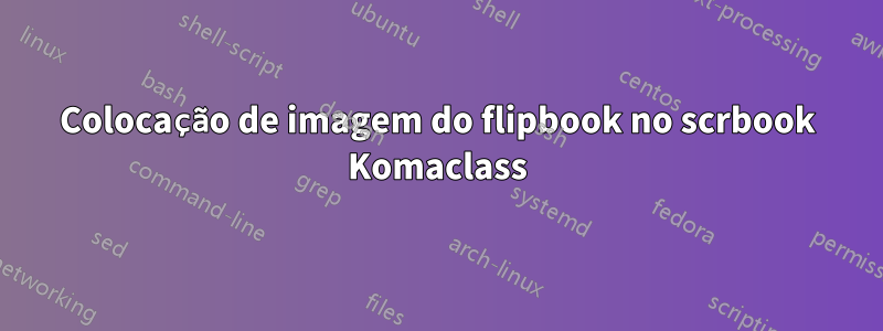 Colocação de imagem do flipbook no scrbook Komaclass