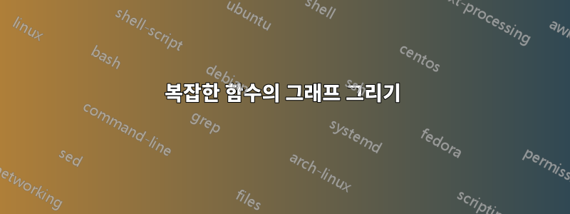 복잡한 함수의 그래프 그리기