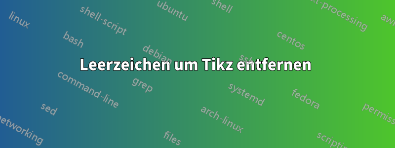 Leerzeichen um Tikz entfernen