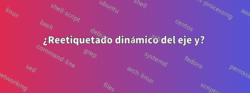 ¿Reetiquetado dinámico del eje y?