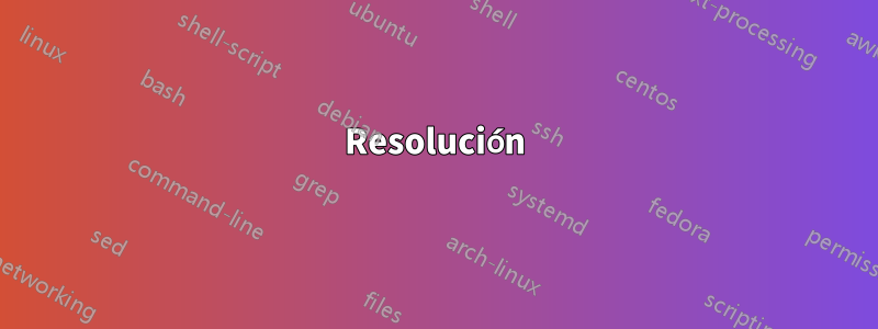 Resolución