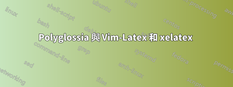 Polyglossia 與 Vim-Latex 和 xelatex