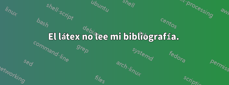 El látex no lee mi bibliografía.