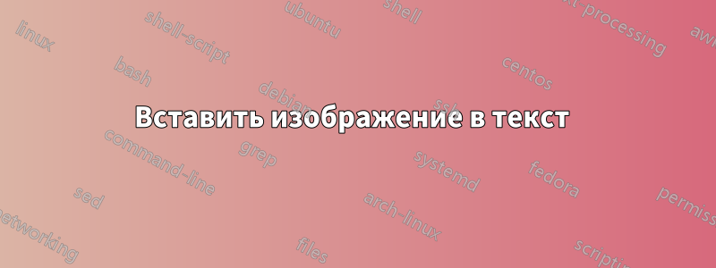 Вставить изображение в текст 