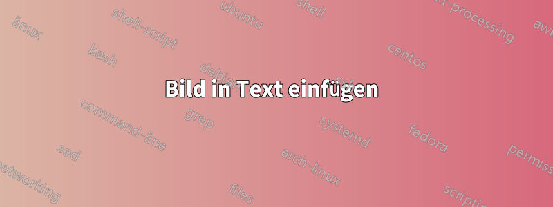 Bild in Text einfügen 