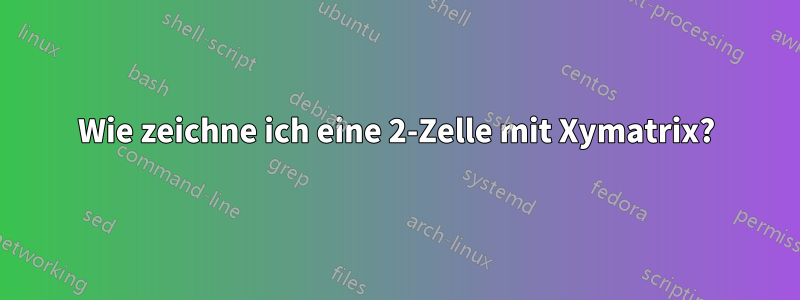 Wie zeichne ich eine 2-Zelle mit Xymatrix?