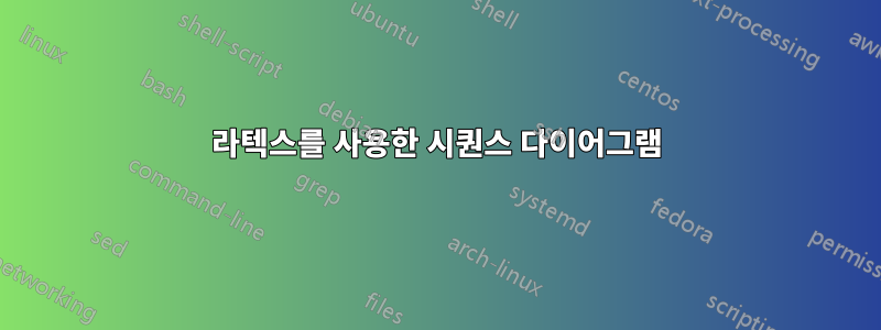 라텍스를 사용한 시퀀스 다이어그램