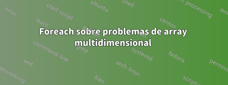 Foreach sobre problemas de array multidimensional