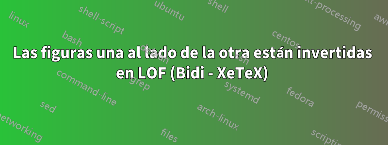 Las figuras una al lado de la otra están invertidas en LOF (Bidi - XeTeX)