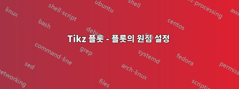 Tikz 플롯 - 플롯의 원점 설정