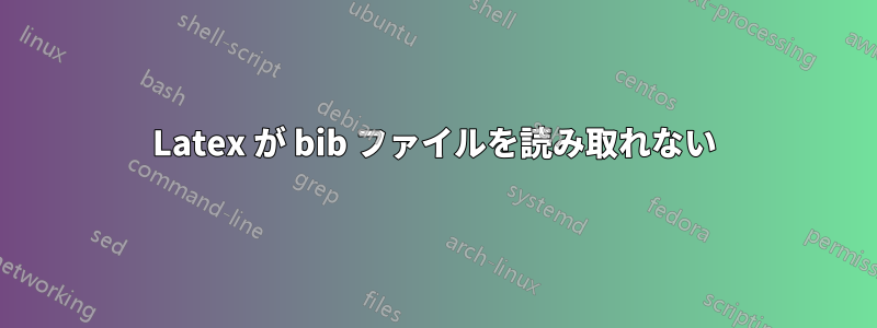 Latex が bib ファイルを読み取れない