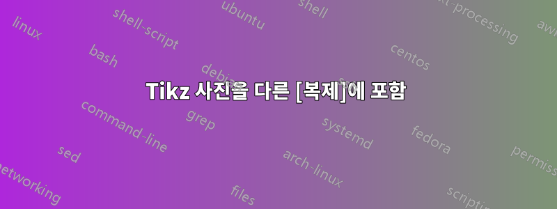 Tikz 사진을 다른 [복제]에 포함