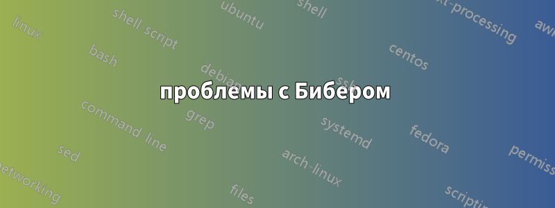 проблемы с Бибером