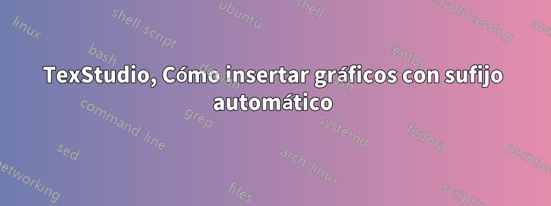 TexStudio, Cómo insertar gráficos con sufijo automático