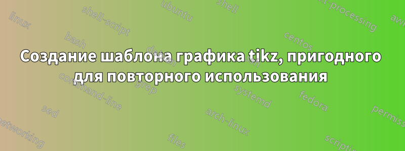 Создание шаблона графика tikz, пригодного для повторного использования