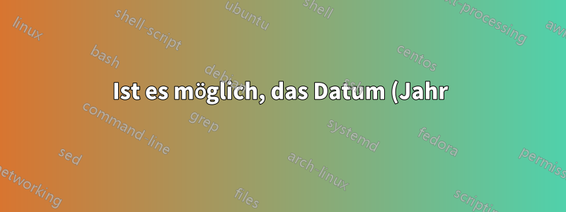 Ist es möglich, das Datum (Jahr) in der AMS-Fachklassifizierungsnummer in einem Latex-Dokument zu ändern?