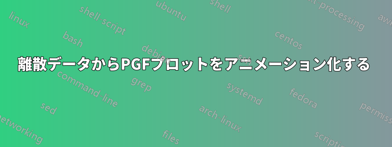 離散データからPGFプロットをアニメーション化する