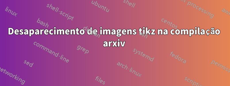 Desaparecimento de imagens tikz na compilação arxiv