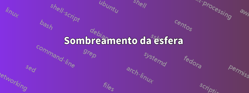 Sombreamento da esfera
