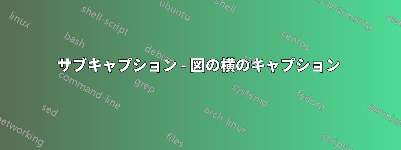 サブキャプション - 図の横のキャプション