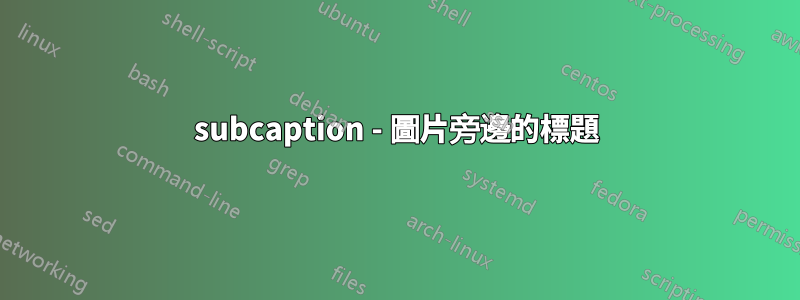 subcaption - 圖片旁邊的標題