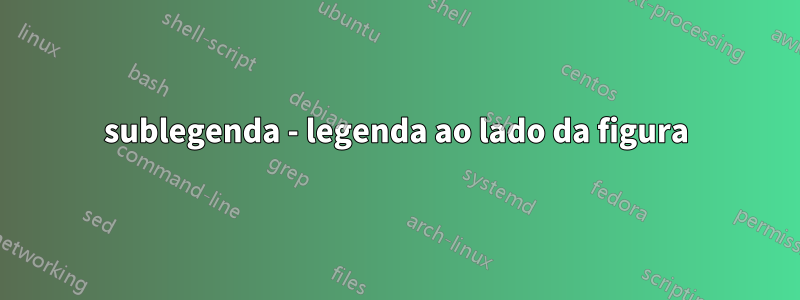 sublegenda - legenda ao lado da figura