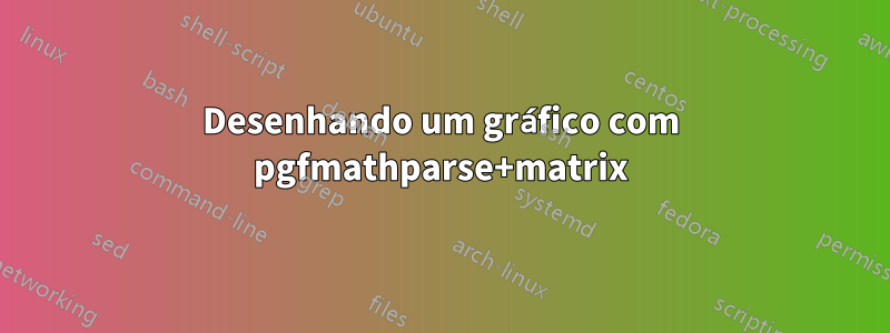 Desenhando um gráfico com pgfmathparse+matrix