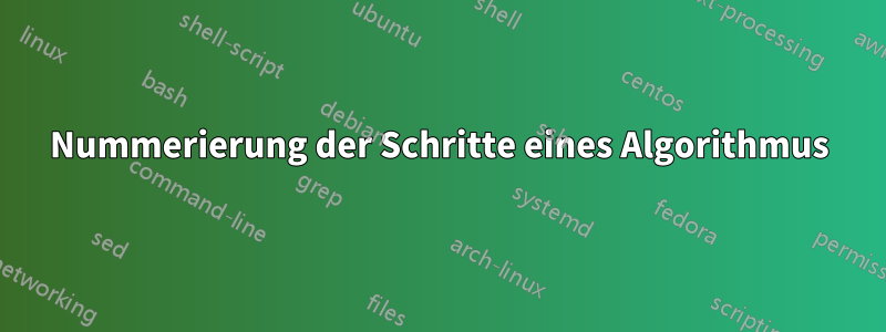 Nummerierung der Schritte eines Algorithmus