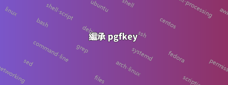 繼承 pgfkey
