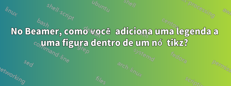 No Beamer, como você adiciona uma legenda a uma figura dentro de um nó tikz?