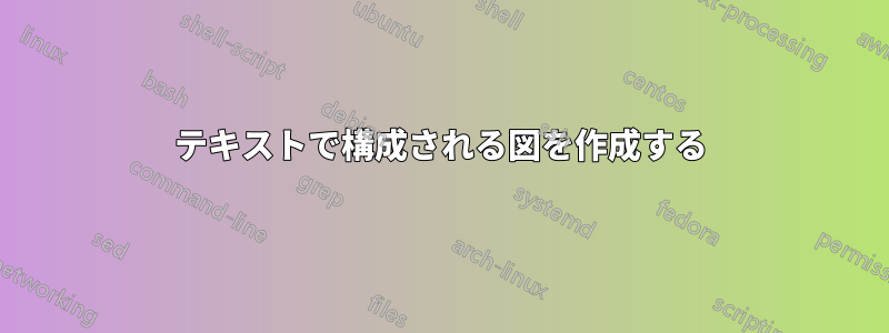 テキストで構成される図を作成する