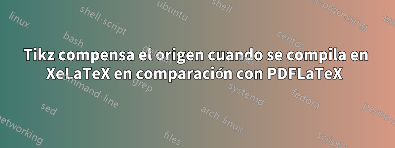 Tikz compensa el origen cuando se compila en XeLaTeX en comparación con PDFLaTeX 