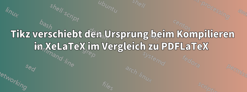 Tikz verschiebt den Ursprung beim Kompilieren in XeLaTeX im Vergleich zu PDFLaTeX 