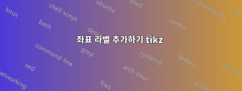 좌표 라벨 추가하기 tikz