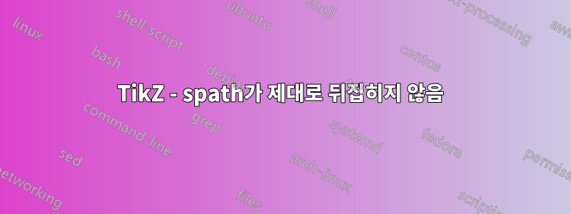 TikZ - spath가 제대로 뒤집히지 않음 