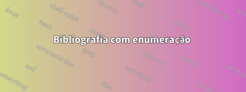 Bibliografia com enumeração