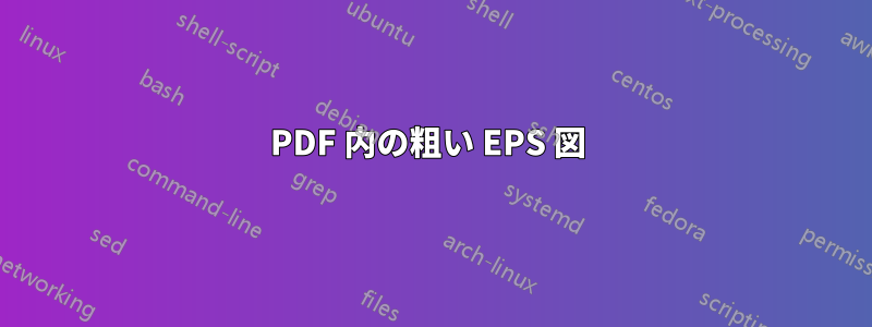 PDF 内の粗い EPS 図 