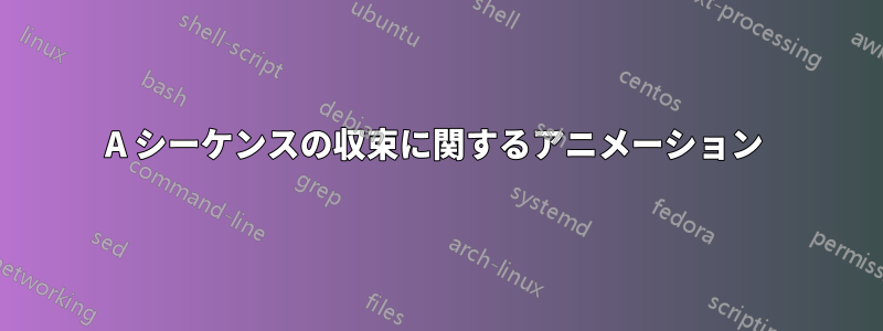 A シーケンスの収束に関するアニメーション 