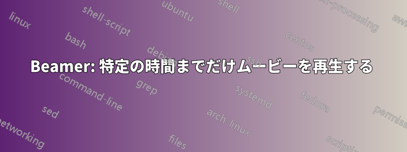 Beamer: 特定の時間までだけムービーを再生する