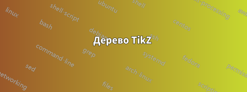 Дерево TikZ