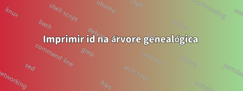 Imprimir id na árvore genealógica