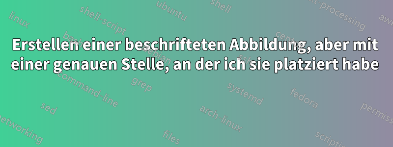 Erstellen einer beschrifteten Abbildung, aber mit einer genauen Stelle, an der ich sie platziert habe 