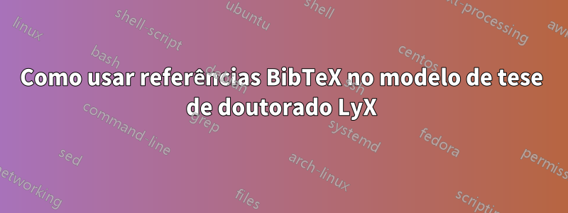 Como usar referências BibTeX no modelo de tese de doutorado LyX