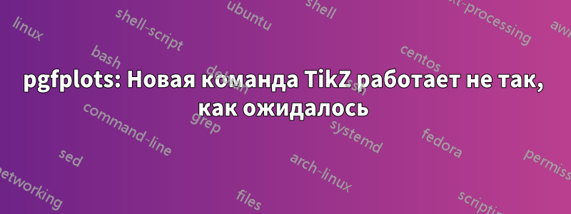 pgfplots: Новая команда TikZ работает не так, как ожидалось