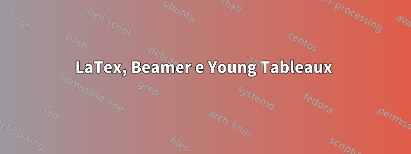 LaTex, Beamer e Young Tableaux