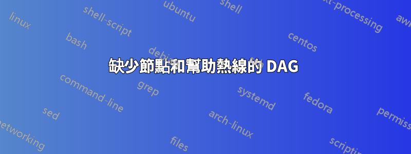 缺少節點和幫助熱線的 DAG