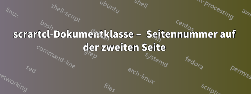 scrartcl-Dokumentklasse – Seitennummer auf der zweiten Seite