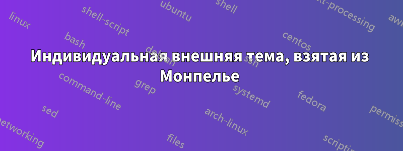 Индивидуальная внешняя тема, взятая из Монпелье