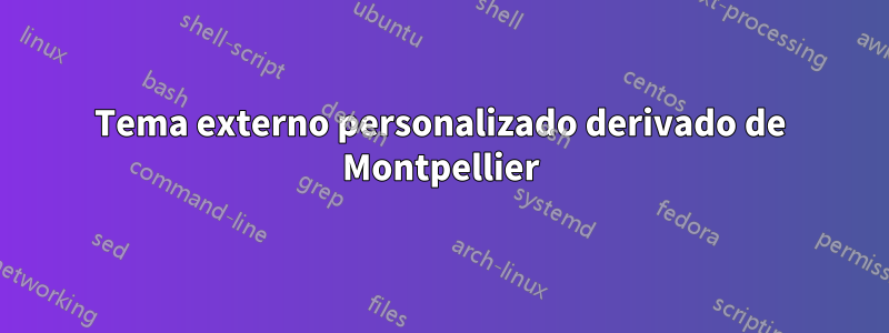 Tema externo personalizado derivado de Montpellier